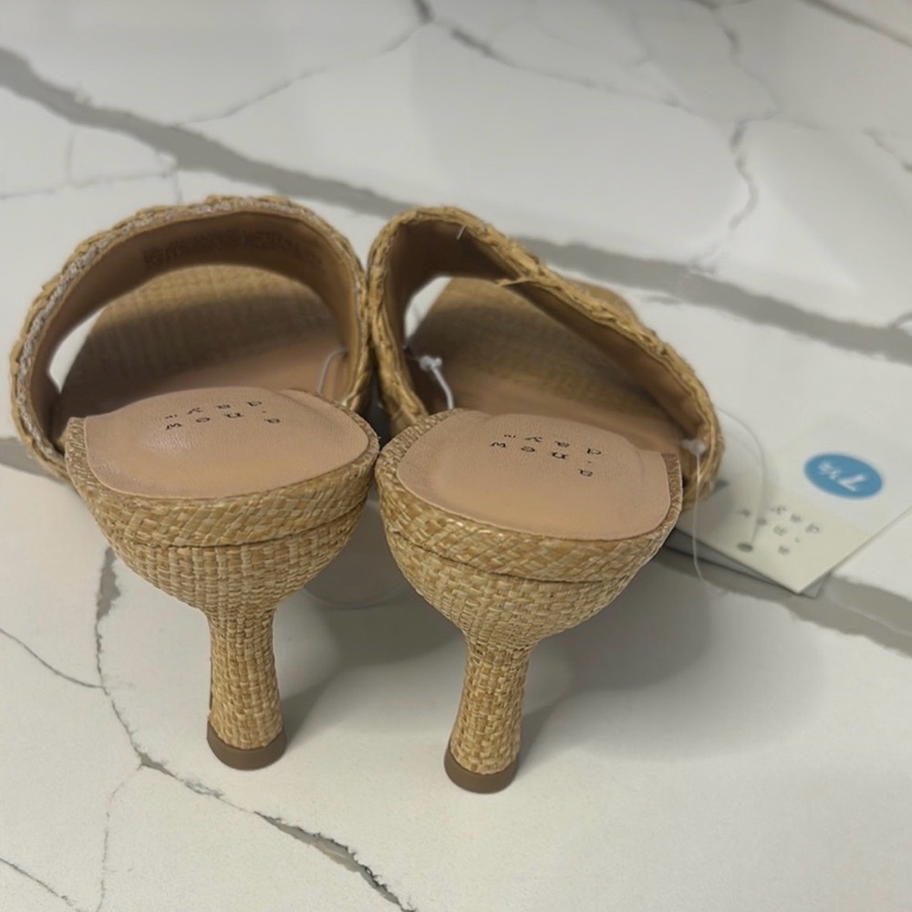 a new day Braided Slide Mule in Natural Tan - Picture 4 of 6